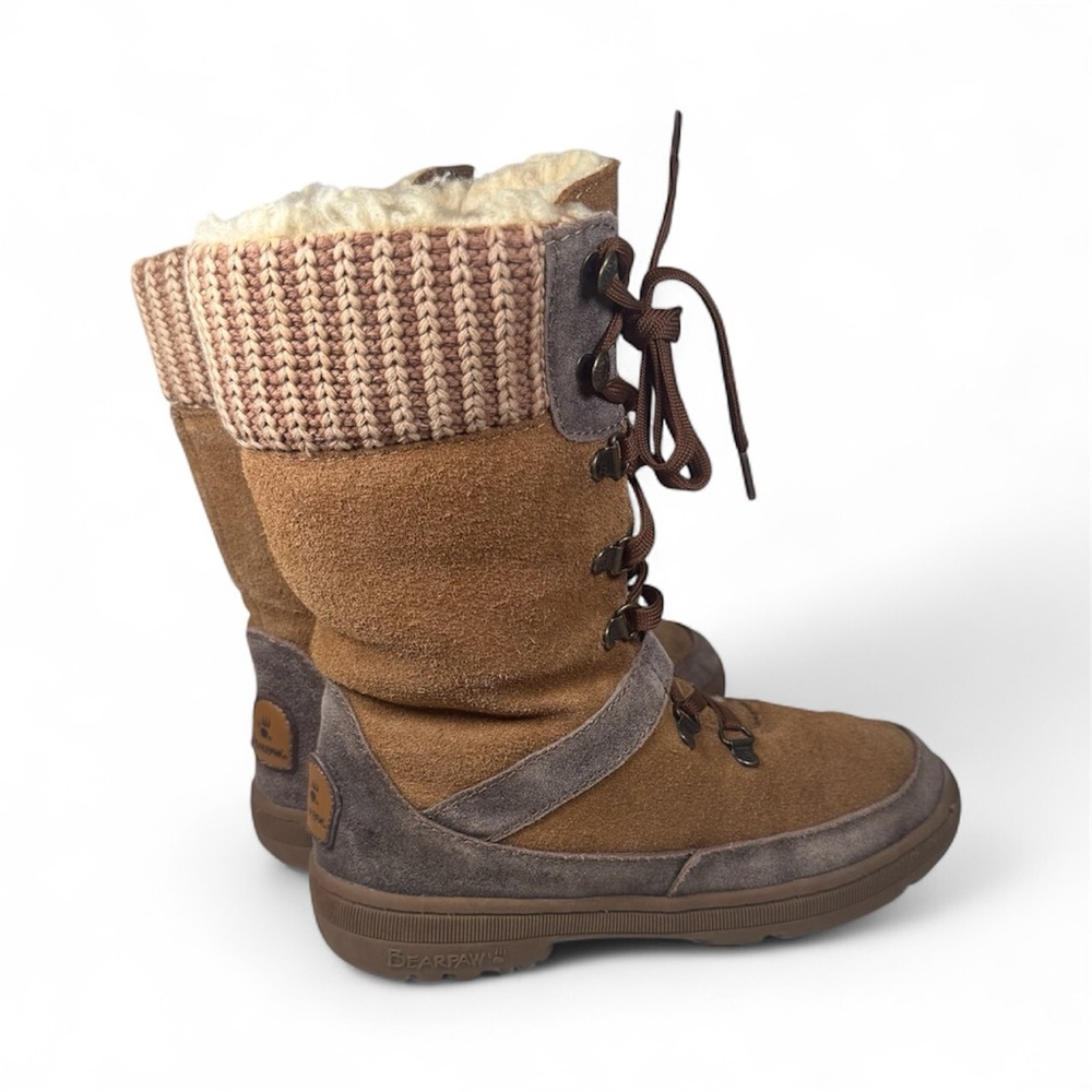 Bearpaw Serena Suede Lace-Up Winter Boots Size: US 7 | UK 5 | EU 38 | JP 24